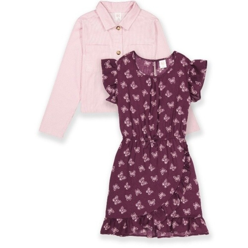 Wonder Nation Jacket and Dress, 2-Piece Outfit Set M(7-8)